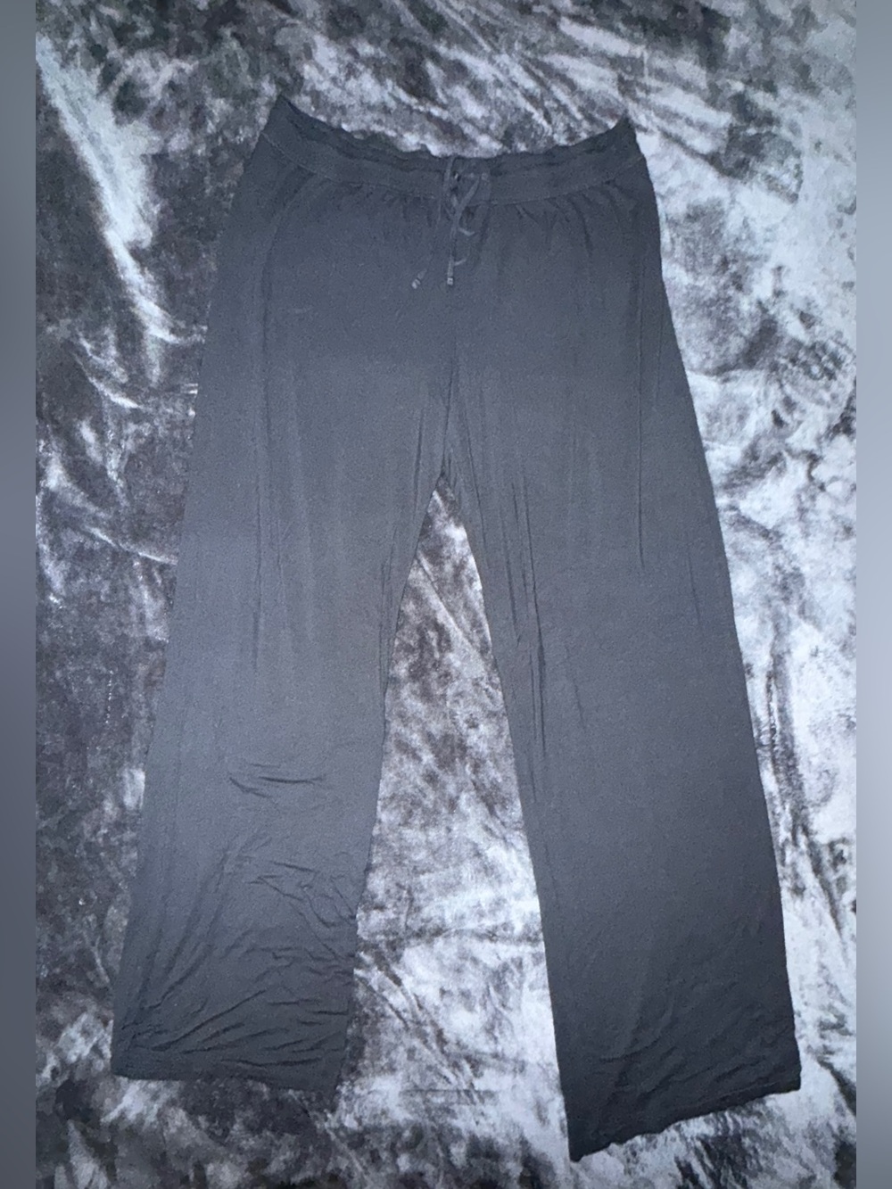 Black Pull-On Lounge Pants